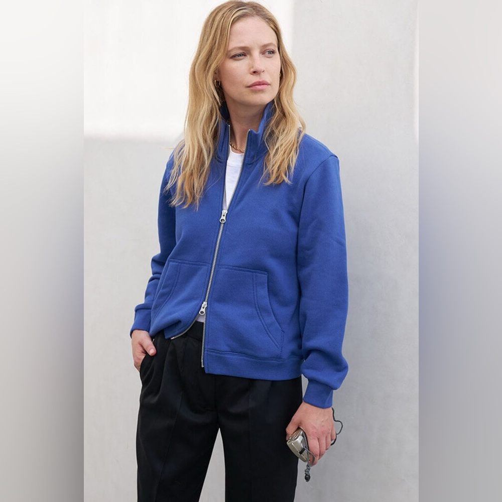 NWT AYR The Zip It Sweatshirt - Bocce Blue - S